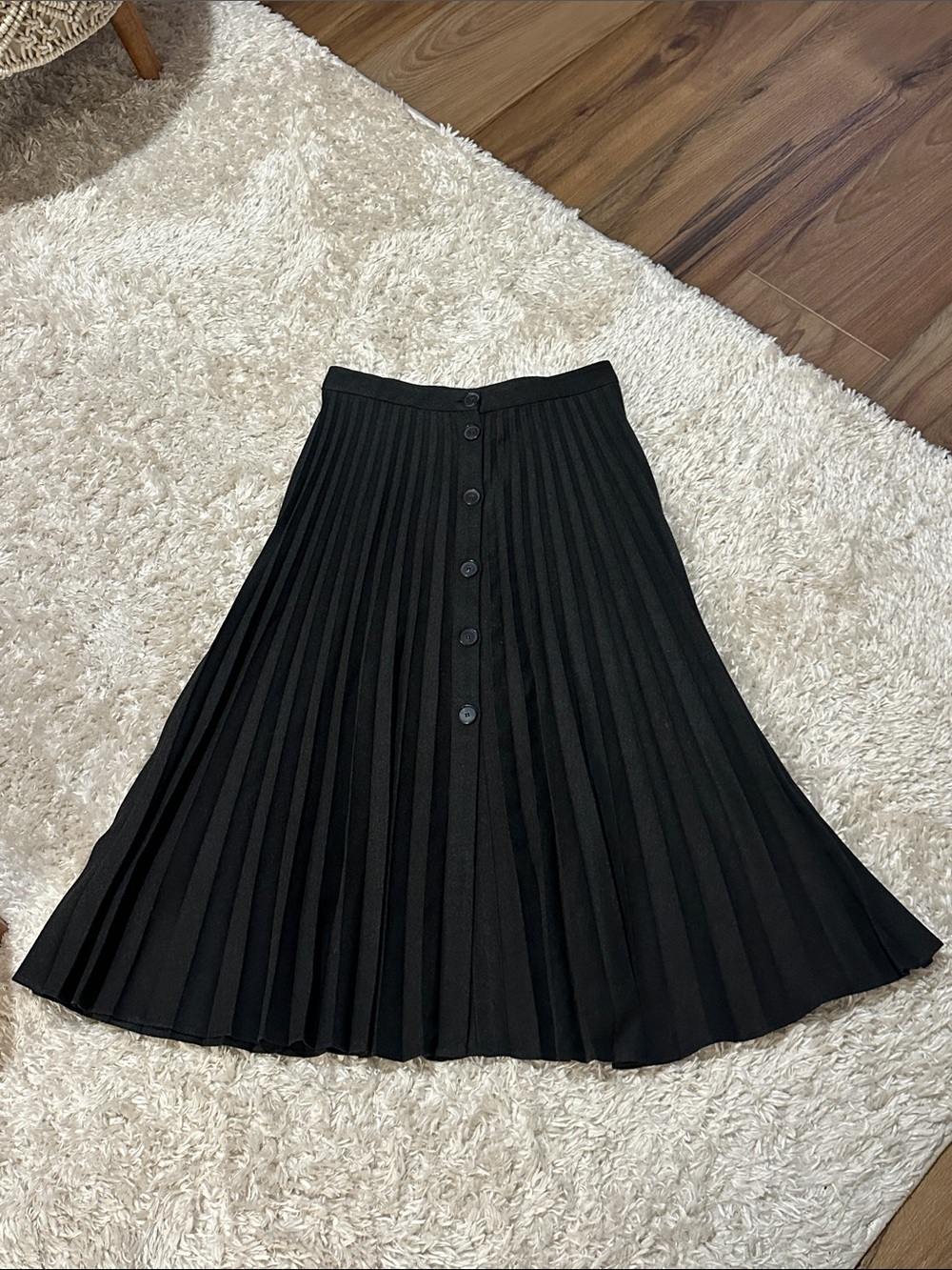 Zara gray pleated skirt
